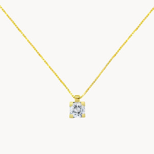 PENDANT WITH CLAW DIAMOND 0.08 CARATS MICHELLE