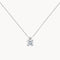 PENDANT WITH CLAW DIAMOND 0.10 CARATS MICHELLE