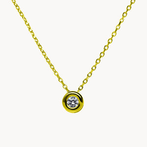 CHATON DIAMOND PENDANT 0.13 CARATS ASYA