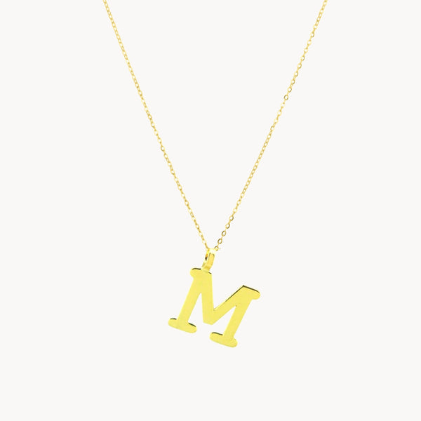 CADENA Y COLGANTE ORO 18 KT CON INICIAL M