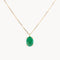 IVY OVAL EMERALD PENDANT