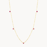 Collar Oro 18kt con rubies Aines