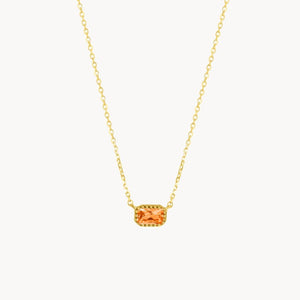 COLGANTE CON CIRCONITA COLOR CITRINO BIRTHDAY STONE NOVIEMBRE