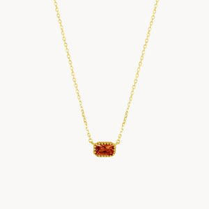 COLGANTE CIRCONITA COLOR GRANATE NOLENE