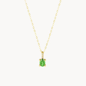 Pendant with Tsavorite Garnet and Zirconia Persefore