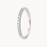 ANILLO MEDIA ALIANZA CON DIAMANTES 0.10 QUILATES DENICE