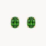 BRINCOS DE ESMERALDA NATURAL 7X5MM
