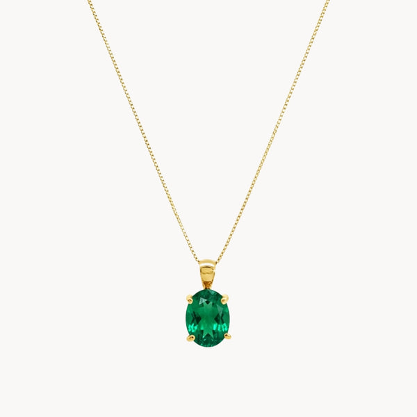 COLGANTE ESMERALDA OVAL GRANDE ELSA
