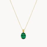 COLGANTE ESMERALDA OVAL GRANDE ELSA