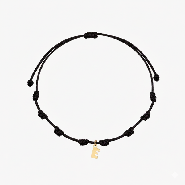 PULSERA MACRAME INICIAL