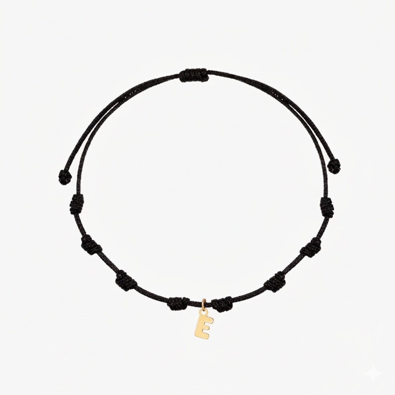 PULSERA MACRAME INICIAL