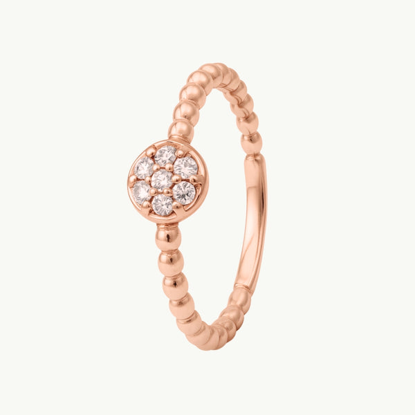 ANILLO ORO ROSA CON DIAMANTES ASTRA