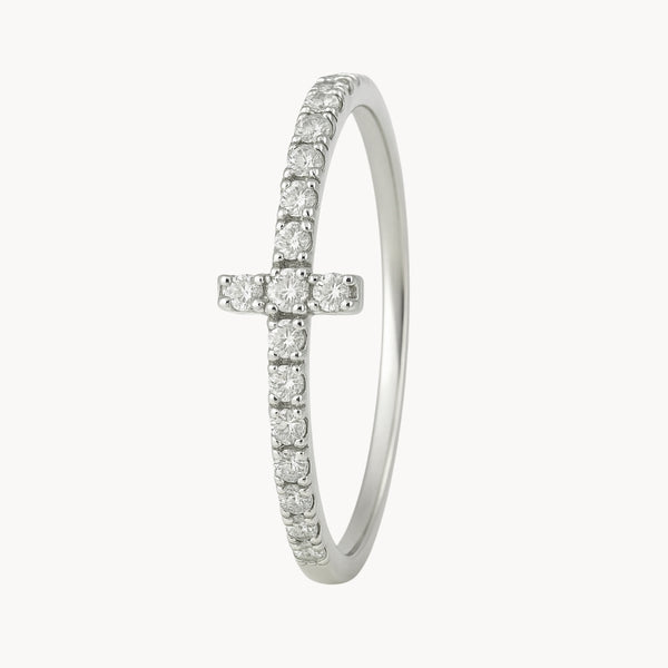 ANILLO CRUZ CON DIAMANTES JAZMINE