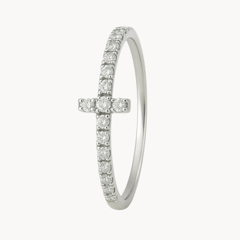 ANILLO CRUZ CON DIAMANTES JAZMINE
