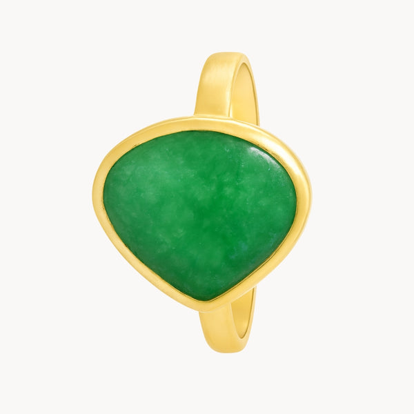 ANILLO CUARZO VERDE ELSIE