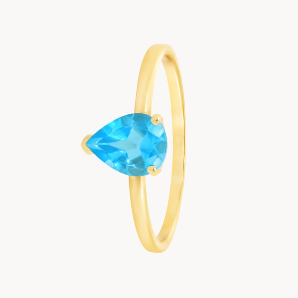 ANILLO CON TOPACIO AZUL LEONIE