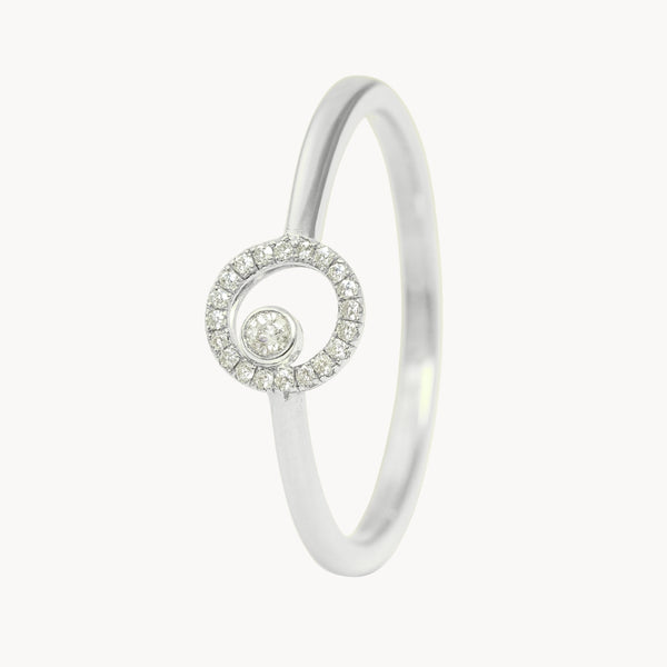 ANILLO CIRCULO CON DIAMANTES TIMEA