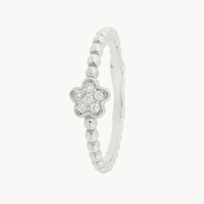 ANILLO FLOR CON DIAMANTES DAGMARA