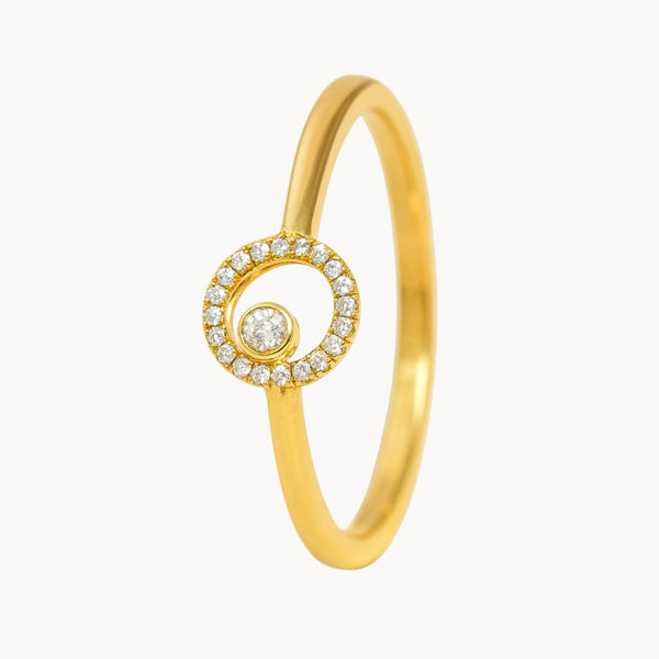 ANILLO CIRCULO CON DIAMANTES TIMEA