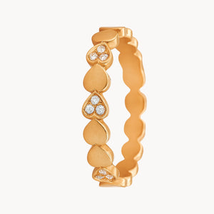 ANILLO ORO ROSA DIAMANTES TEDDA