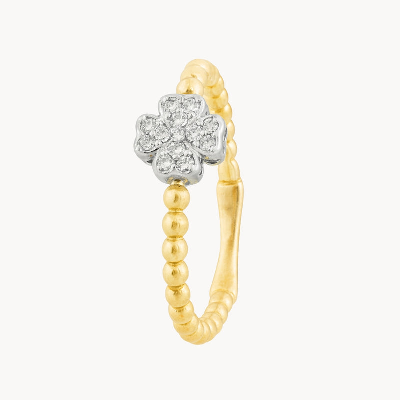 ANILLO CRUZ CON DIAMANTES 0.080 QUILATES BRITNEY