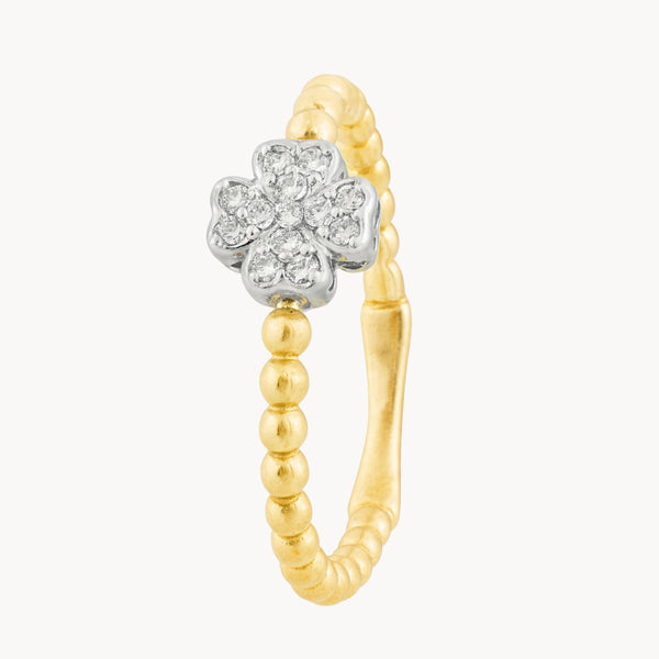 ANILLO CRUZ CON DIAMANTES 0.13 QUILATES BRITNEY