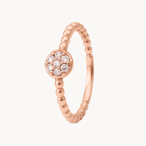 ANILLO ORO ROSA CON DIAMANTES ASTRA