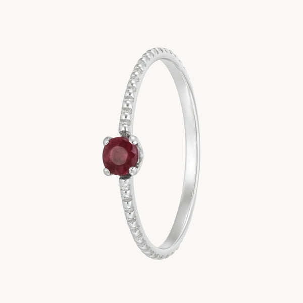 ANILLO RUBI CON CIRCONITAS GLORIANA