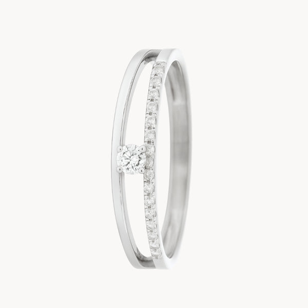 ANILLO DOBLE CON CIRCONITAS SILKE
