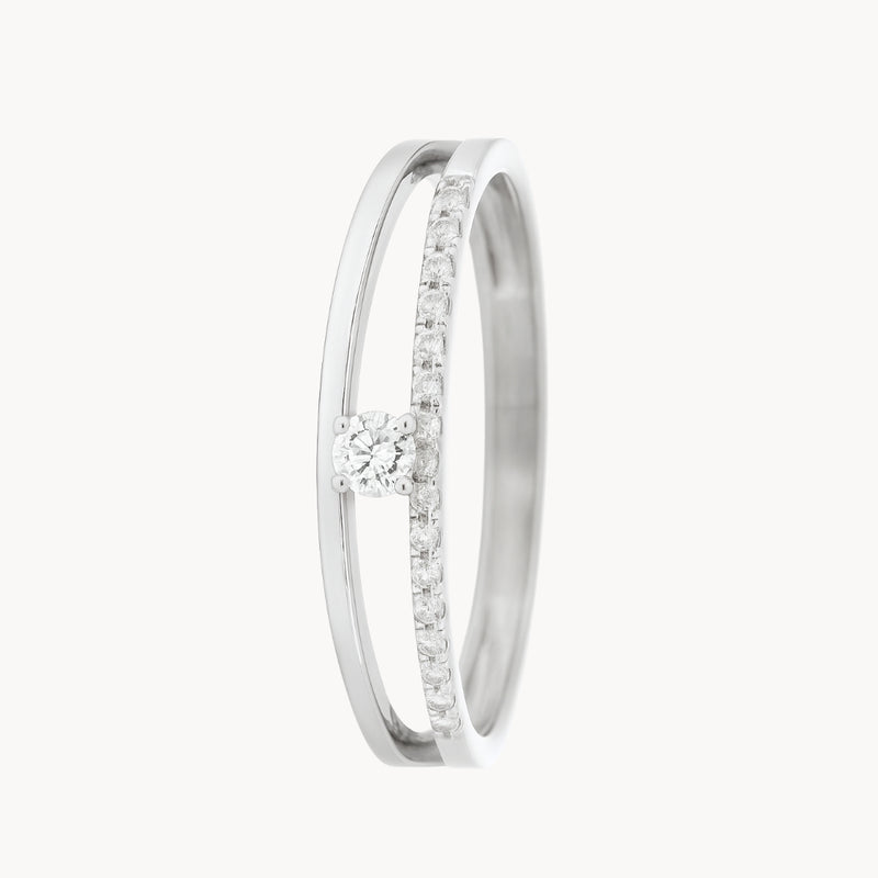 ANILLO DOBLE CON CIRCONITAS SILKE