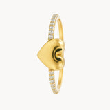 ANILLO CON CIRCONITAS FORMA CORAZON MAAIKE