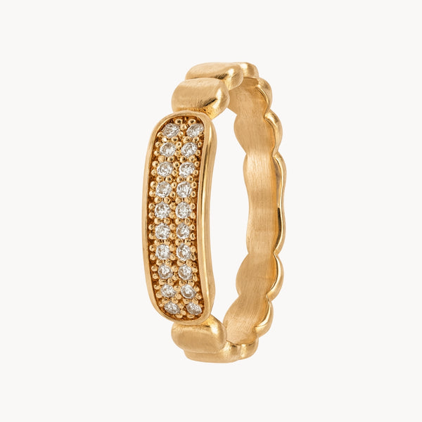 ANILLO ORO ROSA CON DIAMANTES ROSALVA