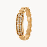ANILLO ORO ROSA CON DIAMANTES ROSALVA