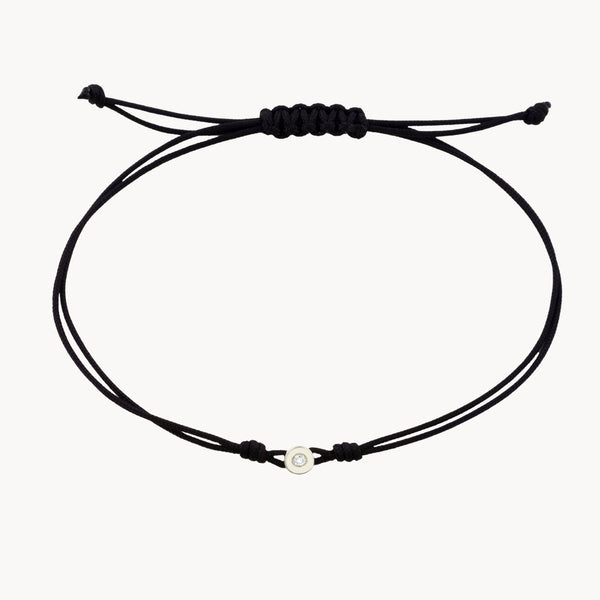 PULSERA MACRAME CON DIAMANTE FARLEY