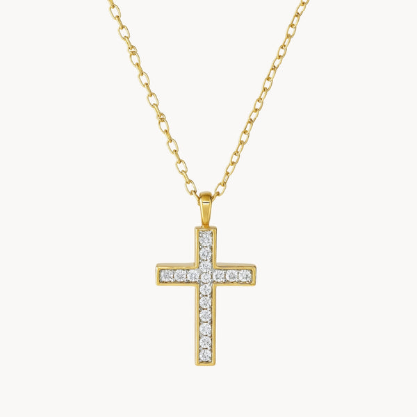COLGANTE CRUZ Y DIAMANTES ALICA