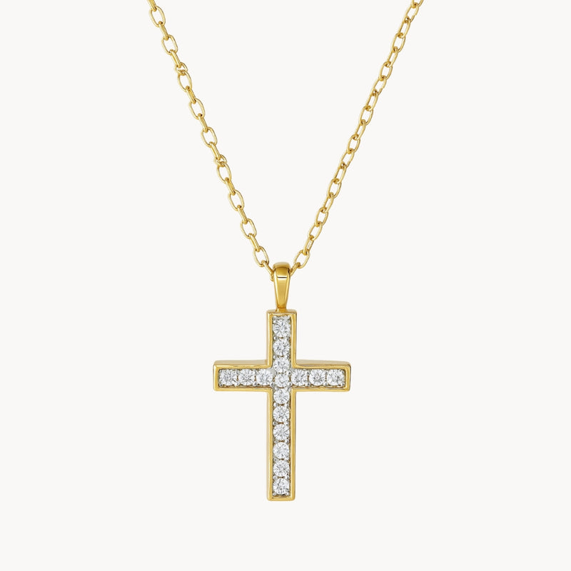 COLGANTE CRUZ Y DIAMANTES ALICA