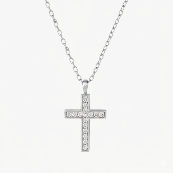 COLGANTE CRUZ Y DIAMANTES ALICA