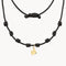 COLLAR MACRAME INICIAL CON DIAMANTE