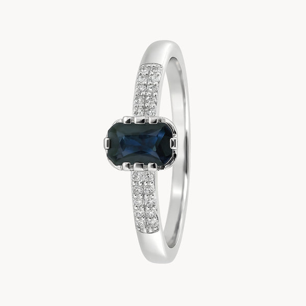 ANILLO ZAFIRO Y DIAMANTES ETNA