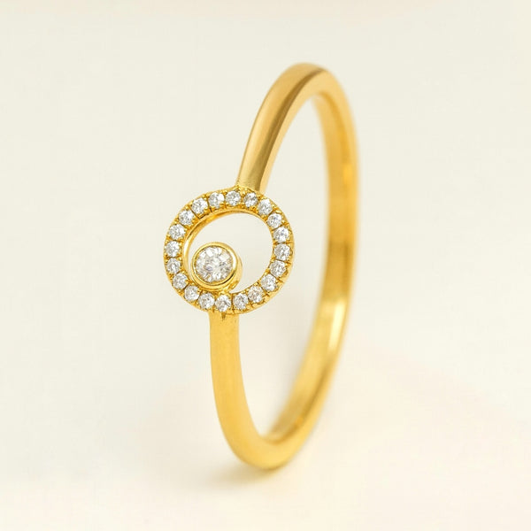 ANILLO CIRCULO CON DIAMANTES TIMEA