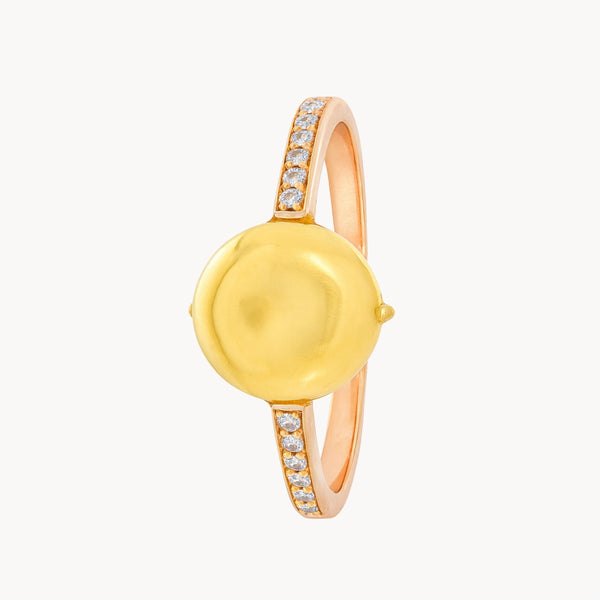ANILLO CITRINO Y DIAMANTES CORDELIA