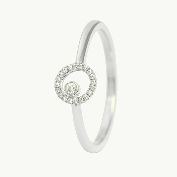 ANILLO CIRCULO CON DIAMANTES TIMEA