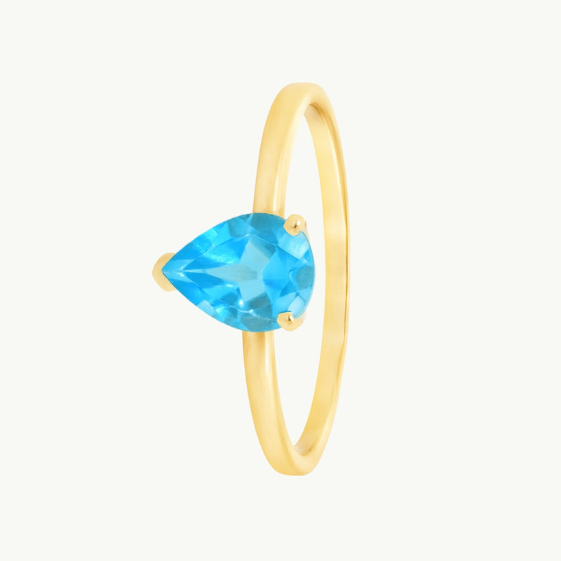 ANILLO CON TOPACIO AZUL LEONIE