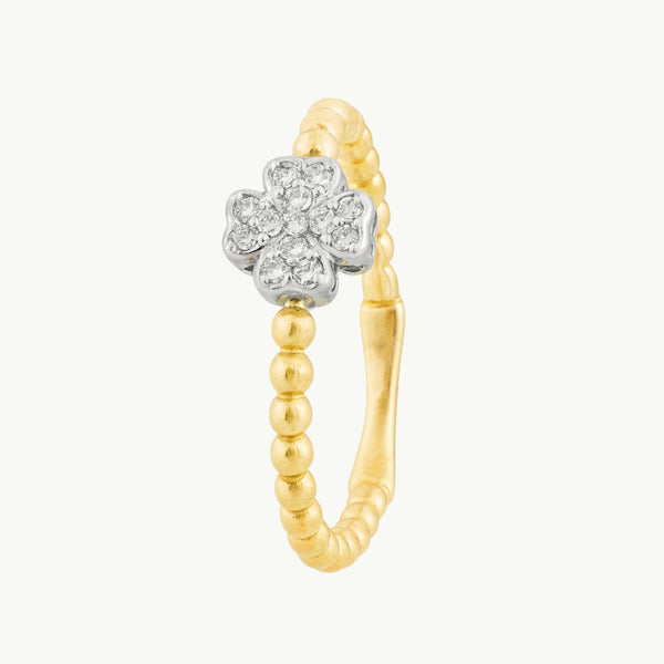 ANILLO CRUZ CON DIAMANTES 0.080 QUILATES BRITNEY