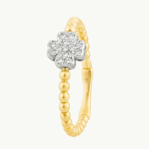 ANILLO CRUZ CON DIAMANTES 0.13 QUILATES BRITNEY