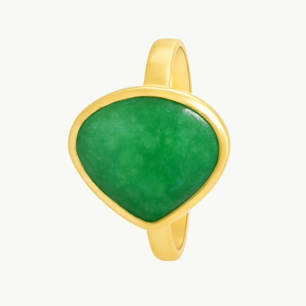 ANILLO CUARZO VERDE ELSIE