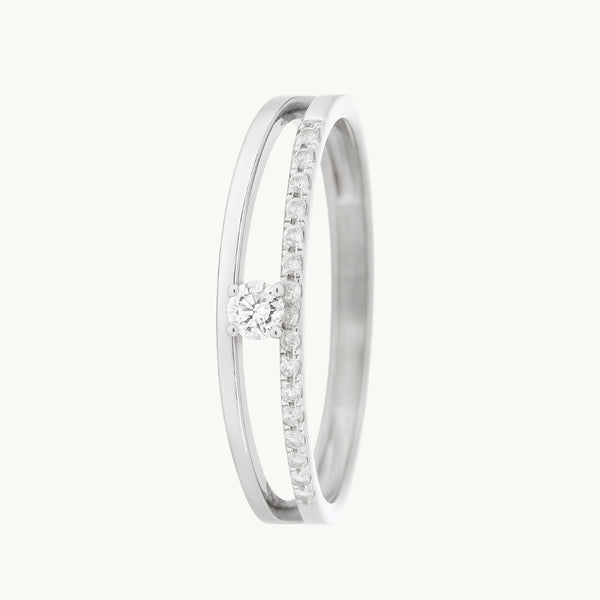 ANILLO DOBLE CON CIRCONITAS SILKE