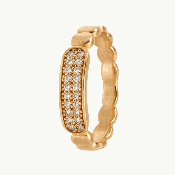 ANILLO ORO ROSA CON DIAMANTES ROSALVA