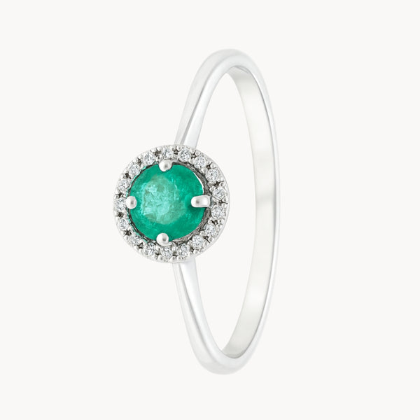ANILLO ESMERALDA Y DIAMANTES BERIT