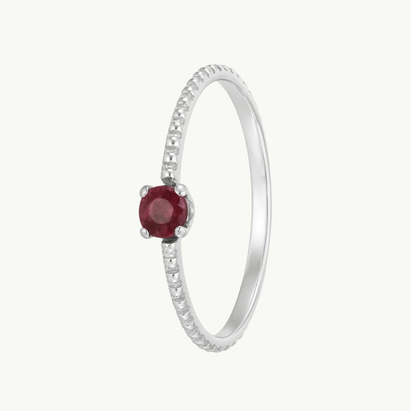 ANILLO RUBI CON CIRCONITAS GLORIANA